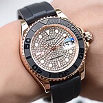 ロレックス ヨットマスコピーター ダイヤモンド 40mm MIYOTA 8215 自動巻き ムーブメント