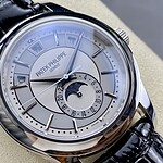 パテックフィリップレプリカアニュアルカレンダー 5205G 001 40mmクローンCal.324S.QA.LU 24Hムーブメント