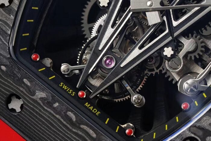 リシャール ミル RM27-03スーパーコピー時計カーボンファイバー トゥールビヨン 手巻きムーブメント - 画像 (4)