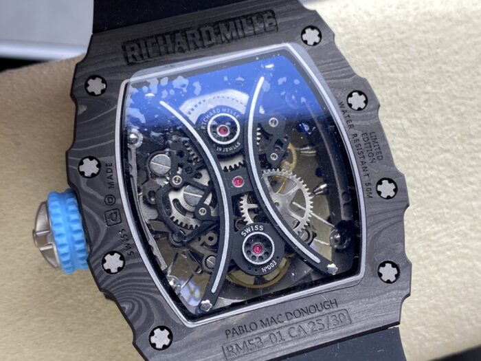 リシャール ミル時計コピー RM53-01 Cal.RM53-01トゥールビヨン手巻きムーブメント - 画像 (7)