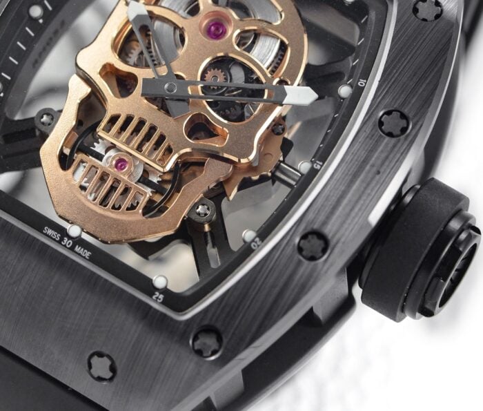 スーパーコピー時計リシャール ミルRM 52-01セラミック クローン cal.RM052トゥールビヨン手巻き - 画像 (3)