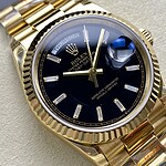 ロレックスデイデイト偽物時計228238 Black Swiss ETA社 2836-2 ムーブメント