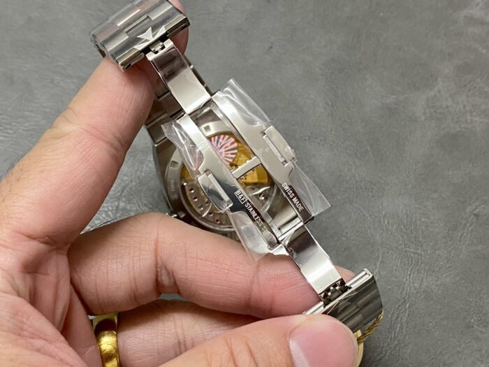 ヴァシュロンコンスタンタンレプリカ製品オーヴァーシーズ 4500V/110A-B128 ブルー クローンCal.5100ムーブメント - 画像 (10)