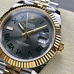 ロレックス偽物 デイトジャスト m126333 0020 グレー 41mm