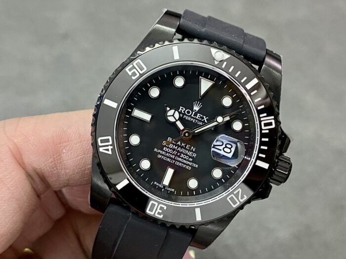 ロレックス ブレイケン サブマリーナ 116610偽物 ブラック ダイヤル DLC 40mm Asian自動巻きムーブメント - 画像 (3)
