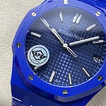 オーデマピゲ ロイヤルオークコピー15500 ブルー ダイアルCal.4302 APS工場