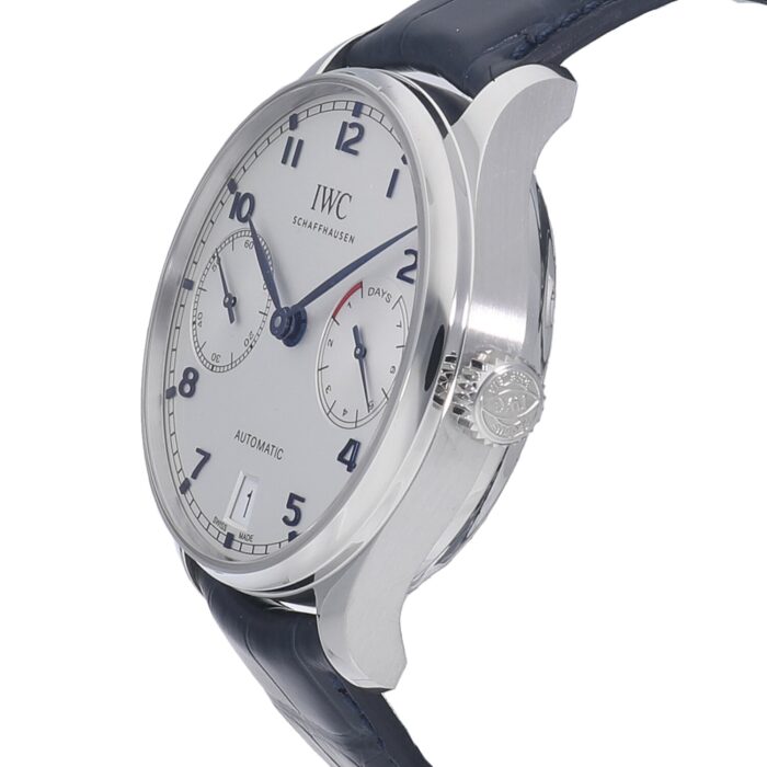IWC ポルトギーゼ オートマティック 7デイズ パワーリザーブ 青針 IW500705コピー時計 クローンCal.52010ムーブメントZF工場 - 画像 (4)