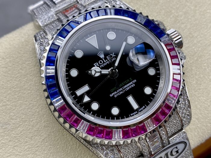 ロレックス GMT マスターコピー時計 AMG 126710BLRO 40mm ETA2836-2ムーブメント搭載 - 画像 (4)