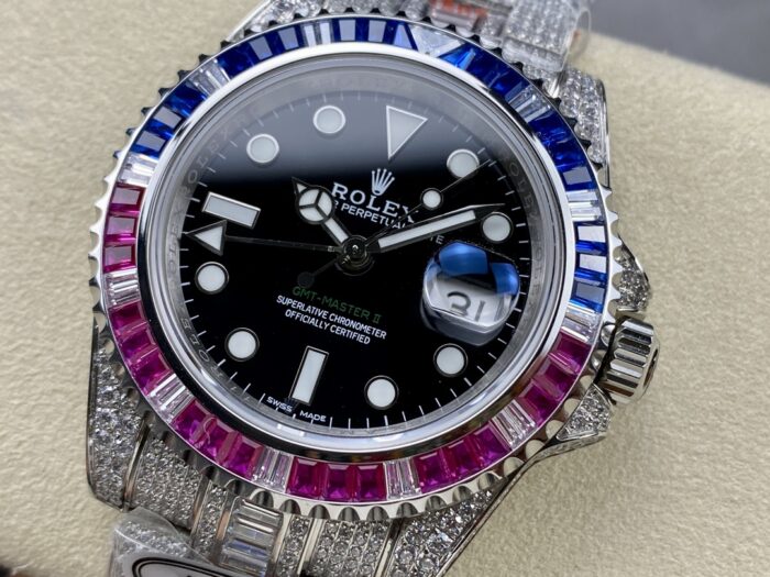 ロレックス GMT マスターコピー時計 AMG 126710BLRO 40mm ETA2836-2ムーブメント搭載 - 画像 (1)