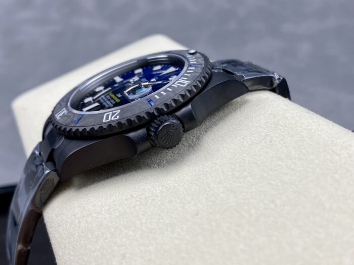 ロレックス サブマリーナ Diw 116610偽物 PVD-DLC ステンレススチール カーボンファイバーベゼル ブルーダイヤル - 画像 (6)