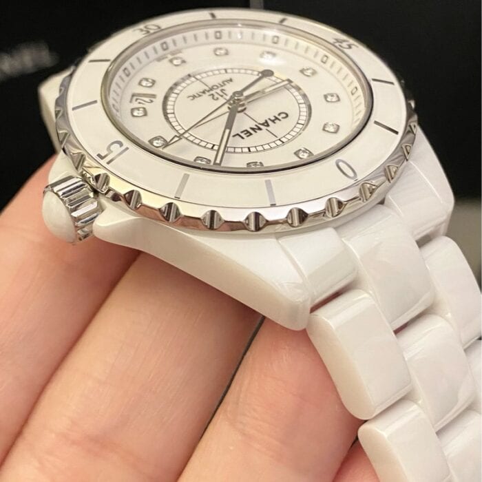 シャネルレプリカ時計 J12 38MM ダイヤ  Asianムーブメント自動巻き - 画像 (4)