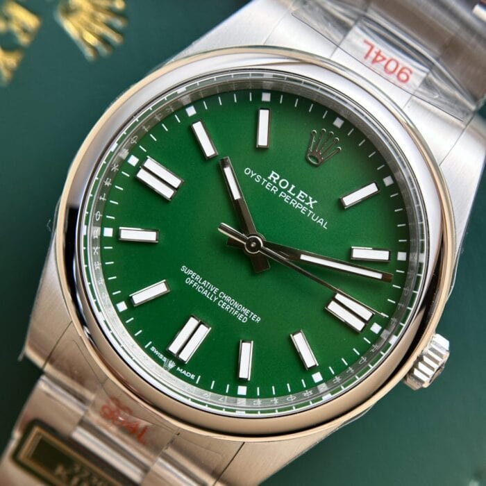 ロレックスオイスターパーペチュアルコピー 41 124300 グリーン Cal.3230 ムーブメントKing工場 - 画像 (1)