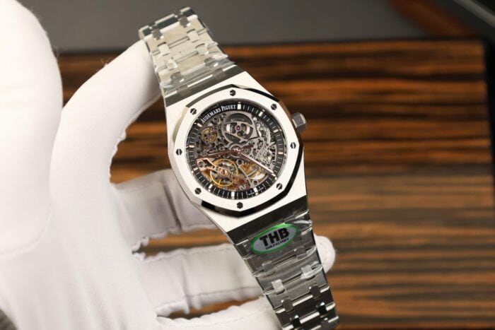 オーデマ・ピゲ ロイヤルオークコピー ダブルバランスホイール オープンワーク 15407ST.OO.1220ST.01 THB工場 - 画像 (2)