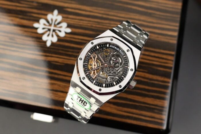 オーデマ・ピゲ ロイヤルオークコピー ダブルバランスホイール オープンワーク 15407ST.OO.1220ST.01 THB工場 - 画像 (3)