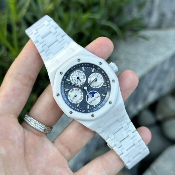 オーデマ・ピゲ ロイヤルオークコピー パーペチュアルカレンダー 26579CB.OO.1225CB.01 ホワイトセラミック - 画像 (4)