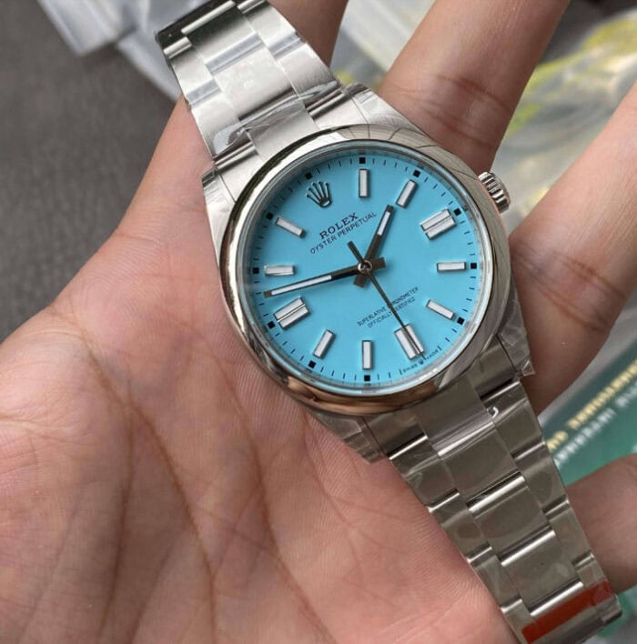 ロレックスオイスターパーペチュアル124300コピー41 ターコイズブルー VS工場 - 画像 (3)
