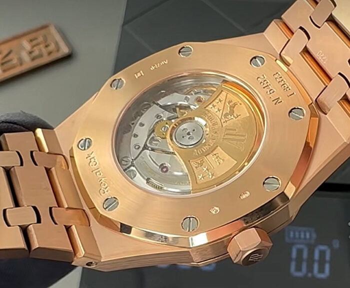 オーデマピゲロイヤルオーク15400ORコピーブルー18K加重版220g - 画像 (8)