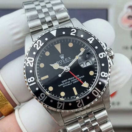 ロレックスGMTマスター Ref.16750コピー ブラックベゼル Cal.3135ムーブメント