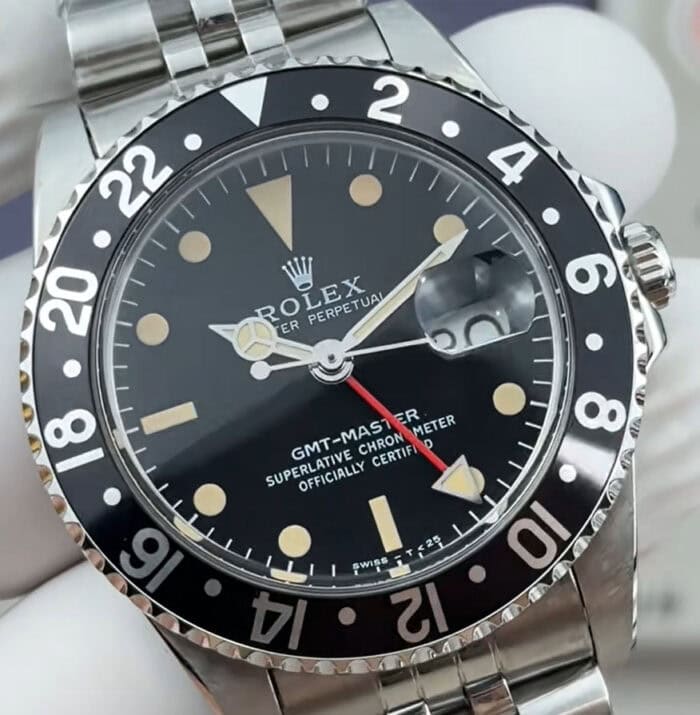 ロレックスGMTマスター Ref.16750コピー ブラックベゼル Cal.3135ムーブメント - 画像 (3)