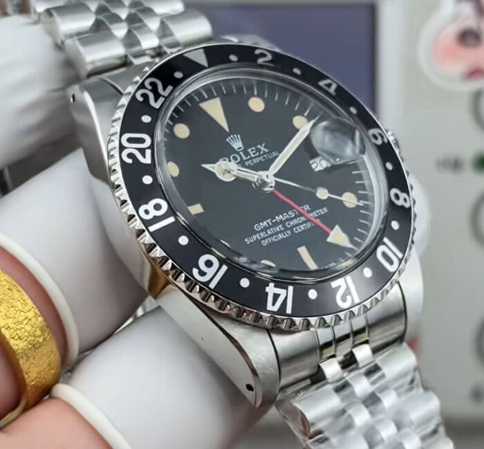 ロレックスGMTマスター Ref.16750コピー ブラックベゼル Cal.3135ムーブメント - 画像 (4)