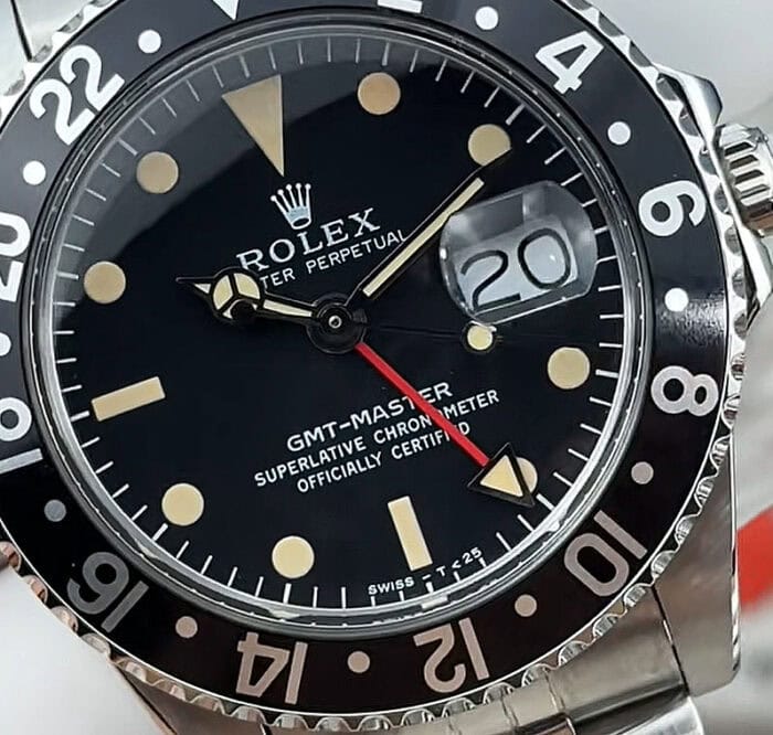 ロレックスGMTマスター Ref.16750コピー ブラックベゼル Cal.3135ムーブメント - 画像 (2)