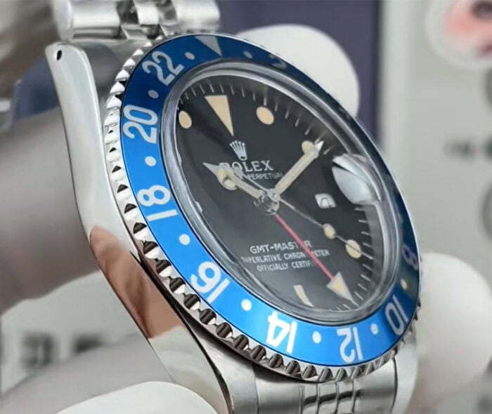 ロレックスGMTマスターコピー Ref.16750 青ベゼル Cal.3135ムーブメント - 画像 (4)
