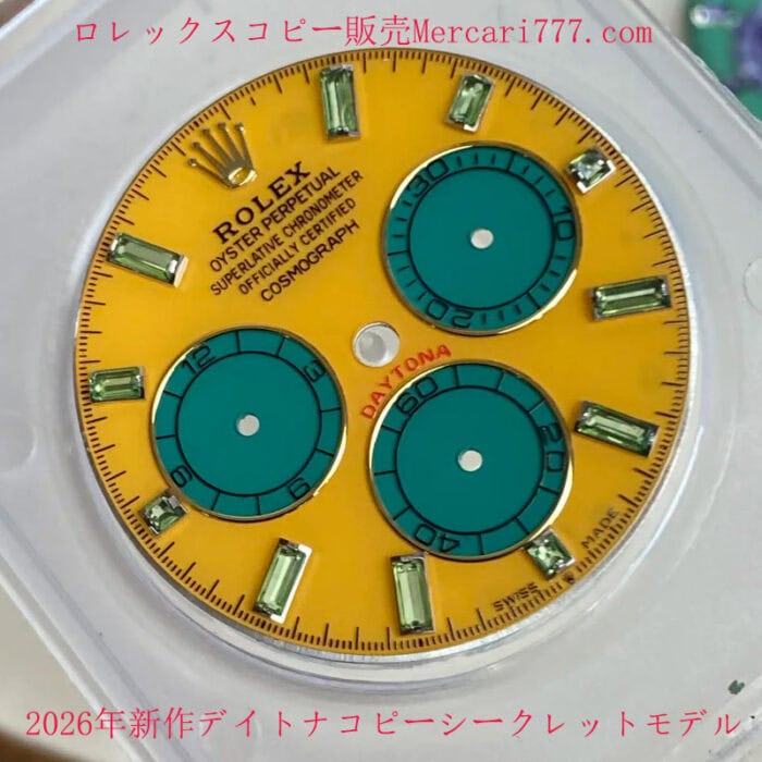 2026新作ロレックスデイトナ126595SAROコピー天然石ダイヤル加重版236g - 画像 (8)