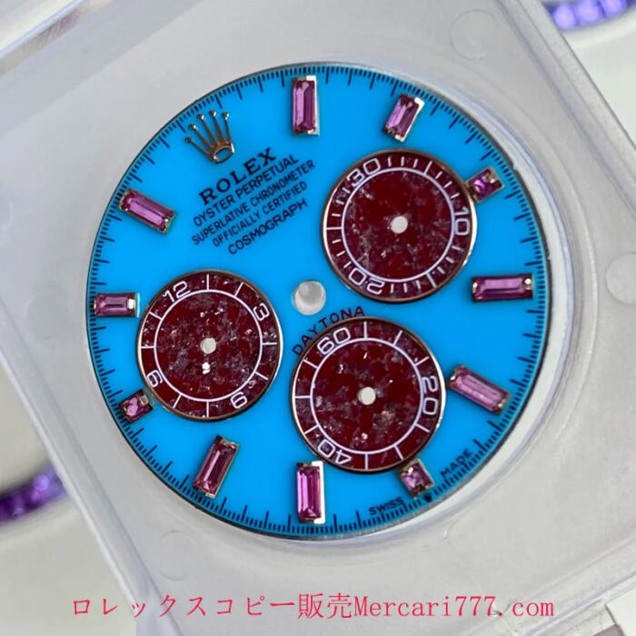 2026新作ロレックスデイトナ126595SAROコピー天然石ダイヤル加重版236g - 画像 (7)