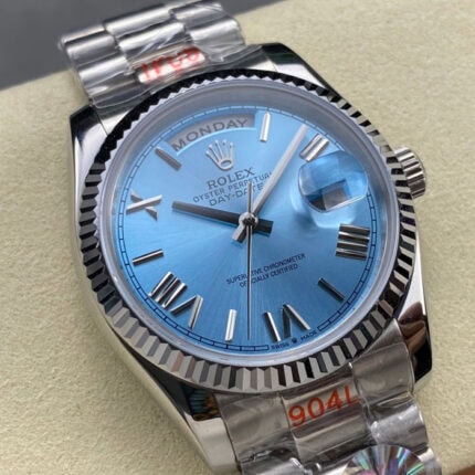 ロレックスデイデイトコピー36mm アイスブルーダイアル
