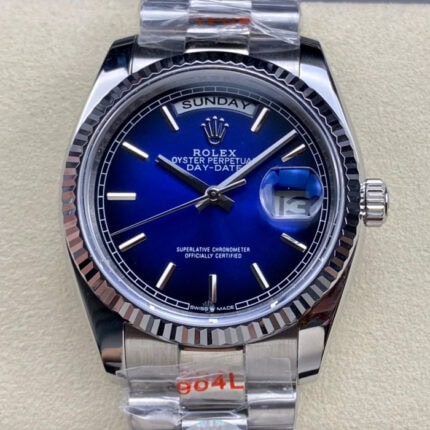 ロレックスデイデイトコピー36mm ブルーオンブレダイアル