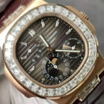 パテックフィリップコピーノーチラス5724R-001 18k砲金本物と同じ重量114g - 画像 (5)