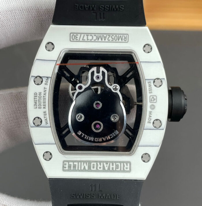 リシャール・ミルスーパーコピーRM52-01トゥールビヨンカーボンベゼル - 画像 (5)