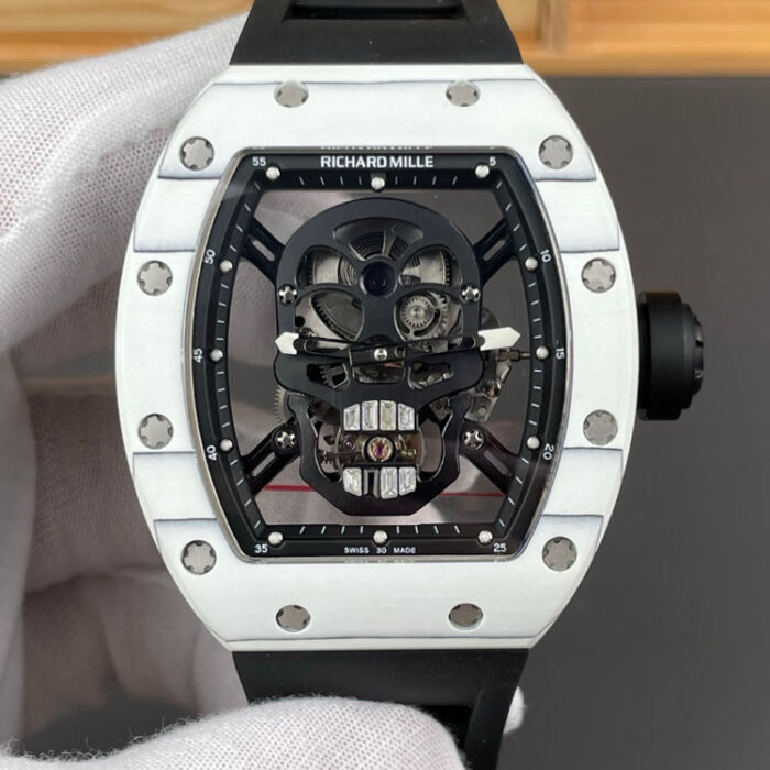 リシャール・ミルスーパーコピーRM52-01トゥールビヨンカーボンベゼル - 画像 (2)