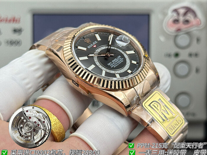 ロレックスコピースカイドゥエラー42 336935スレートダイアル加重版215g - 画像 (6)