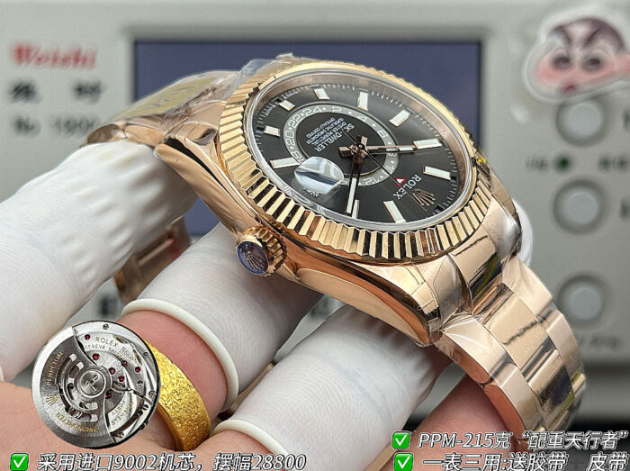 ロレックスコピースカイドゥエラー42 336935スレートダイアル加重版215g - 画像 (7)