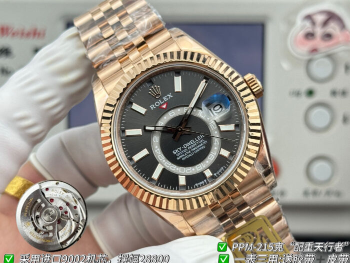 ロレックスコピースカイドゥエラー42 336935スレートダイアル加重版215g - 画像 (8)