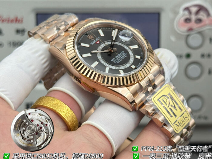 ロレックスコピースカイドゥエラー42 336935スレートダイアル加重版215g - 画像 (9)